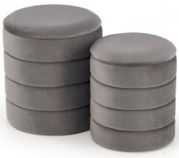 Set od dva taburea Pacho - siva