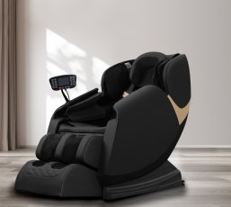 Vibracijska relax fotelja Solaria - crna