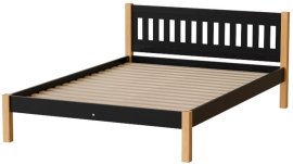 Krevet Gaja 140x200 cm - crna/hrast