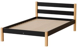 Krevet Inka 120x200 cm - crna/hrast