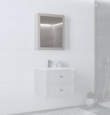 Ormar s ogledalom Toreto 60 - cashmere mat