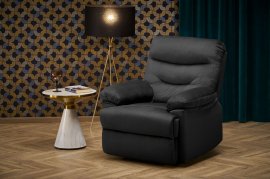 Počivaljka s relaks mehanizmom Drager - crna