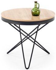 Stolić za dnevni boravak Leila - prirodna/crna