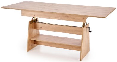 Halmar - Blagovaonski stol na razvlačenje Erika - 120-160 cm - artisan hrast
