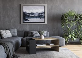 Stolić za dnevni boravak Murcia - artisan hrast/crna