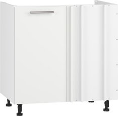 Donji kutni kuhinjski element za sudoper Vento DK-100/82 - bijeli/bijeli mat