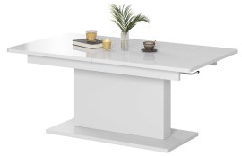 Razvlačni klupski stolić Busetti - bijela