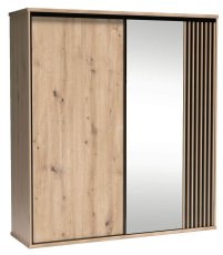 Dnevni TV regal Camino - hrast artisan/crna