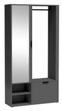 Garderobni ormar Milo Uni - grafit