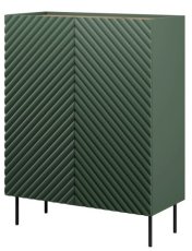 Visoka komoda Onda 2D - tamno zelena 