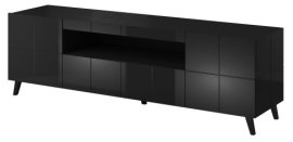TV komoda Reja - crni sjaj