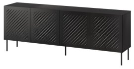 Komoda Siena 200 cm - crna