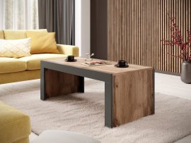 Klupski stol Mila - hrast Wotan/antracit
