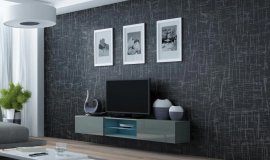 TV komoda Vigo Glass - siva