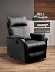 Fotelja s relaks mehanizmom Crocus - crna