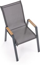 Halmar - Vrtna stolica Hover - siva/antracit