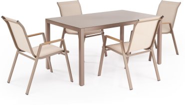 Vrtni stol Hover, bež / cappuccino