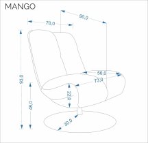 Halmar - Fotelja Mango - bež