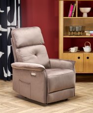 Fotelja s relaks mehanizmom Semir - mokka