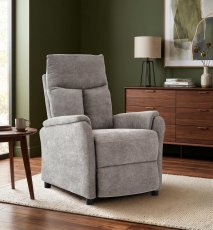 Fotelja s relax mehanizmom Zahir - siva