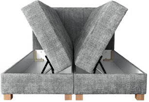 Halmar - Boxspring krevet Largo 160x200 cm - siva
