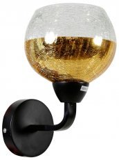Candellux - Zidna svjetiljka Cromina 1x60W - Crna + zlatna