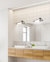 Candellux - Zidna svjetiljka za kupaonicu Major 2x40W