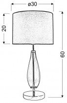 Candellux - Stolna svjetiljka Marrone 1x60W 