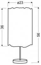 Candellux - Stolna svjetiljka Taurus 1x60W