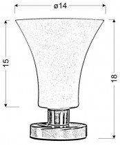 Candellux - Stolna svjetiljka Veneto 1x40W