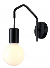 Zidna svjetiljka Basso 1x40W E27 Black Mat