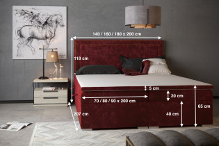 Laverto - Boxspring krevet Quarto