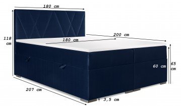 Laverto - Boxspring krevet Lara 180x200 cm