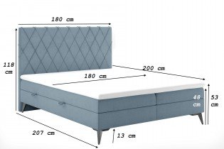 Laverto - Boxspring krevet Milo 180x200 cm