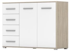 Komoda Frida - sonoma hrast+bijela