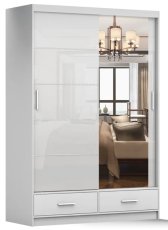 Ormar Florence 150 cm - bijeli sjaj