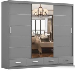 Ormar Florence 250 cm - siva