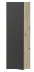 Zidni TV element - artisan hrast/crna