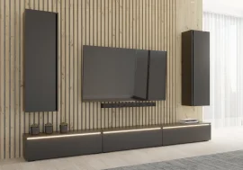 Regal za dnevni boravak Nori - crni