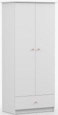 Garderobni ormar 1S2D Olaf - bijela