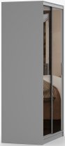 IDŽCZAK meble - Garderobni ormar s kliznim vratima Tokyo M - 100 cm - siva