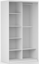 IDŽCZAK meble - Garderobni ormar s kliznim vratima Tokyo M - 120 cm - bijela