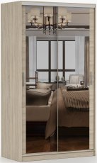 Ormar s kliznim vratima Tokyo M - 120 cm - hrast sonoma