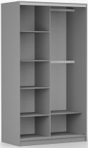 IDŽCZAK meble - Garderobni ormar s kliznim vratima Tokyo M - 120 cm - siva