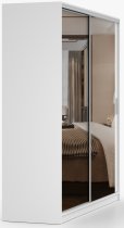 IDŽCZAK meble - Garderobni ormar s kliznim vratima Tokyo M - 203 cm - bijela