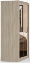 IDŽCZAK meble - Garderobni ormar s kliznim vratima Milan - 120 cm - sonoma hrast