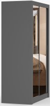 IDŽCZAK meble - Garderobni ormar s kliznim vratima Milan - 120 cm - siva