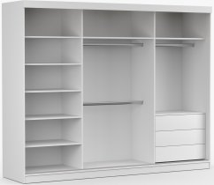 IDŽCZAK meble - Ormar s kliznim vratima Milan - 250 cm - bijela