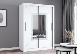 Ormar s kliznim vratima Venice - 150 cm - bijela