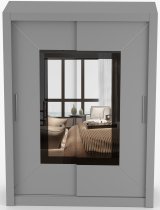 IDŽCZAK meble - Garderobni ormar s kliznim vratima Venice - 150 cm - siva